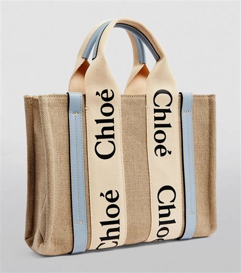 chloe woody tote bag blue|chloe woody tote bag price.